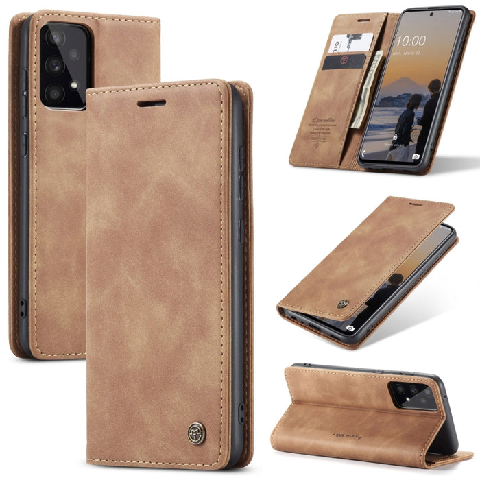 CaseMe 013 Estuche multifuncional de cuero con tapa horizontal para teléfono, For Samsung Galaxy A13 4G/A13 5G/A04S/A04/M13 5G, For Samsung Galaxy A33 5G, For Samsung Galaxy A53 5G, For Samsung Galaxy S22, For Samsung Galaxy S22+                       ...