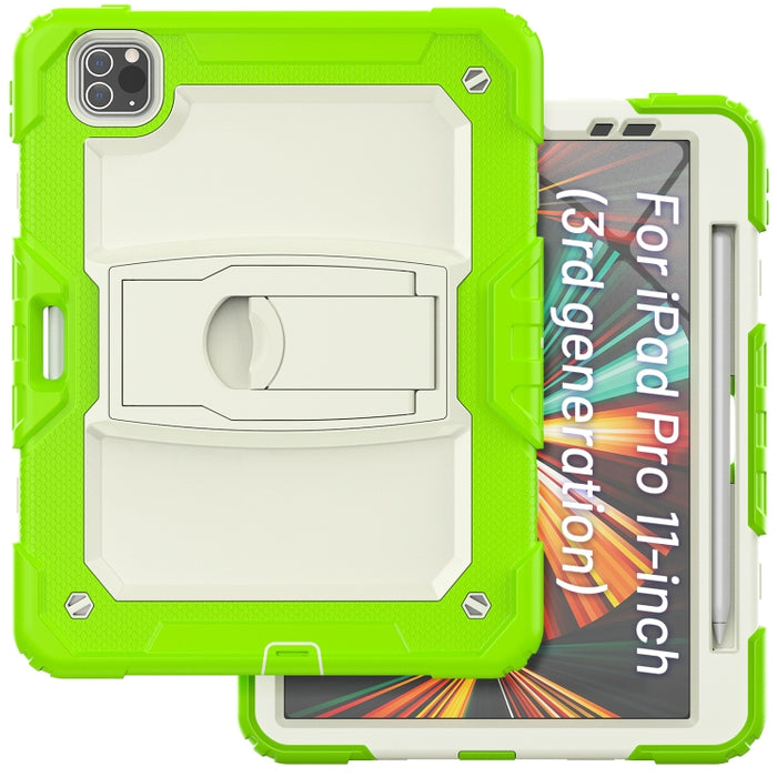 Funda de silicona + PC para tableta con soporte