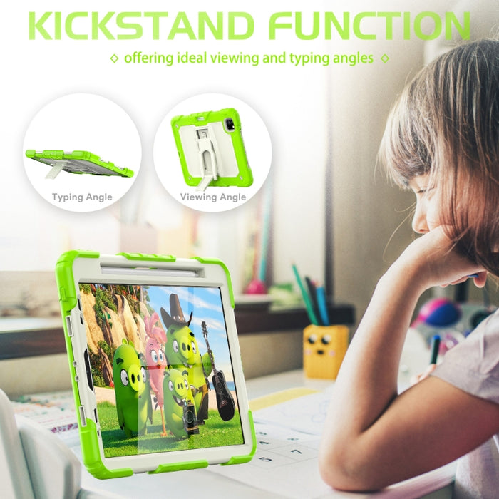 Funda de silicona + PC para tableta con soporte