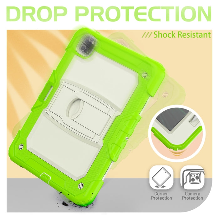 Funda de silicona + PC para tableta con soporte