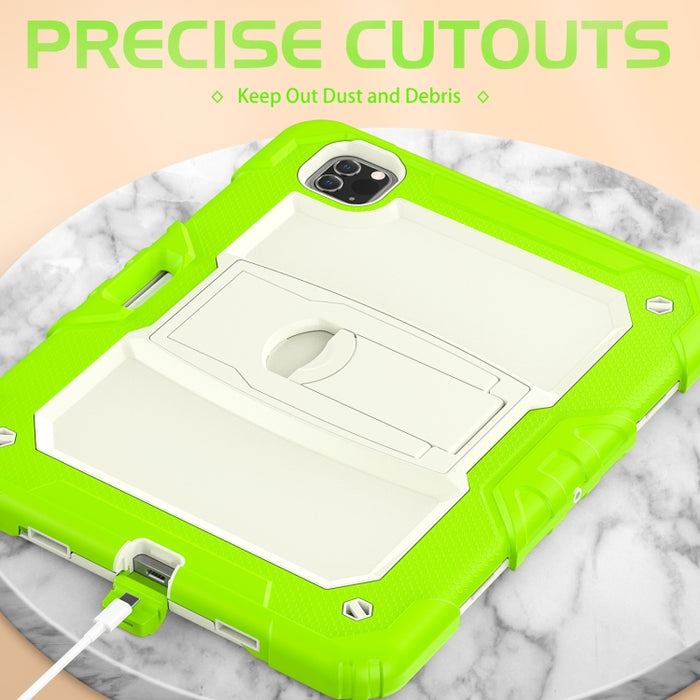 Funda de silicona + PC para tableta con soporte