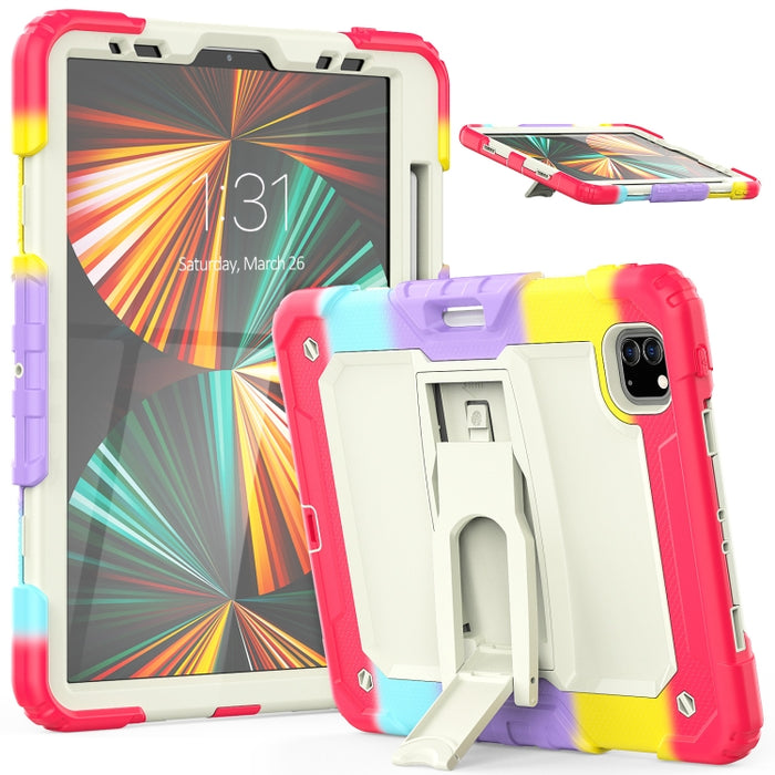 Funda de silicona + PC para tableta con soporte