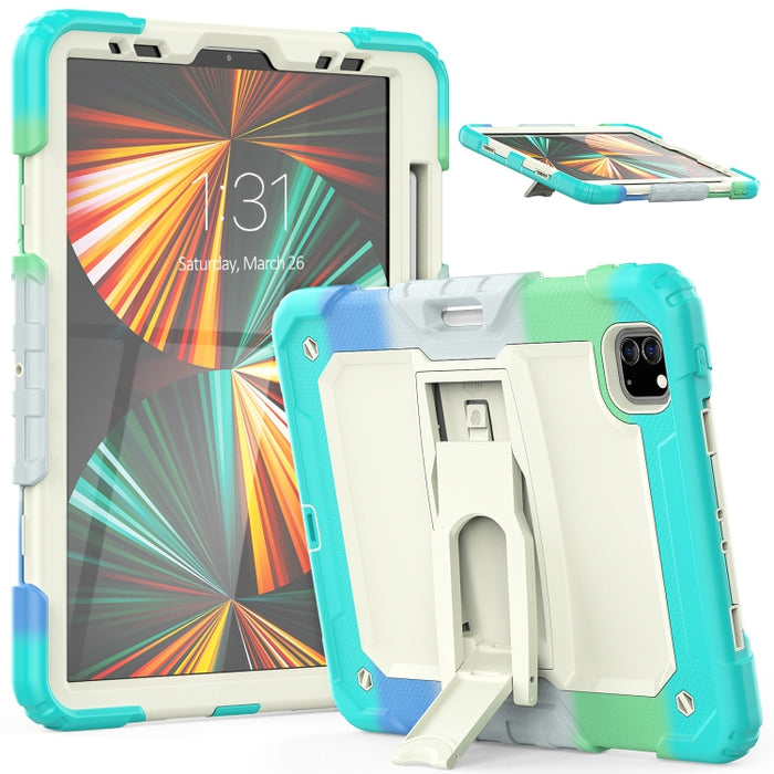 Funda de silicona + PC para tableta con soporte