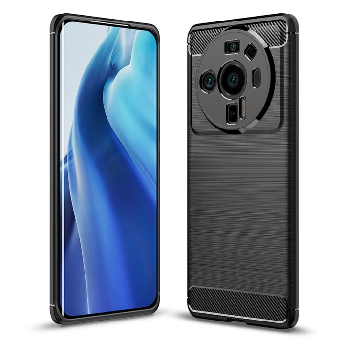 Caja de teléfono TPU de fibra de carbono con textura cepillada, For Xiaomi 12 5G, For Xiaomi 12 Pro 5G, For Xiaomi Mi 12 Ultra 5G