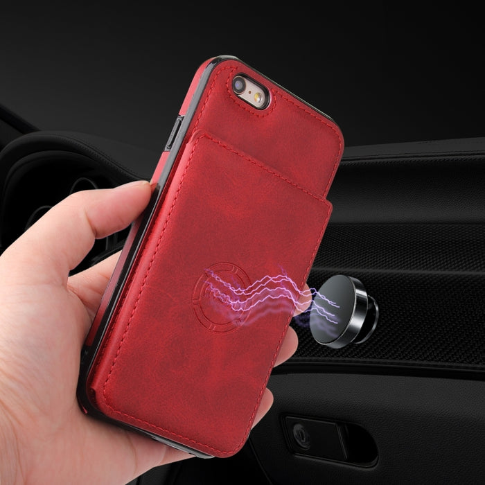 Estuche magnético con textura de becerro