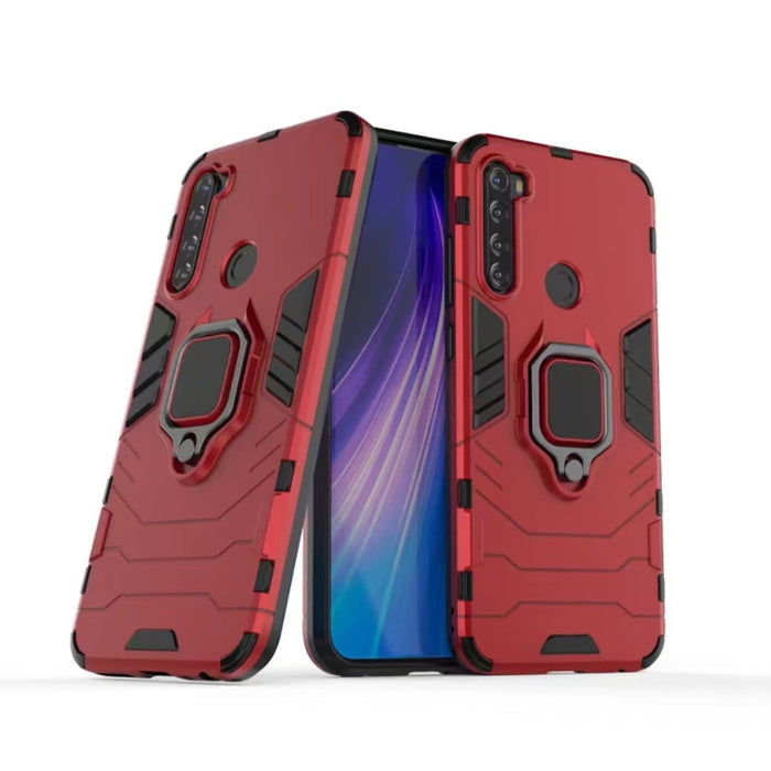 Para Xiaomi Note 8T PC + TPU Estuche protector a prueba de golpes con soporte de anillo magnético, For Xiaomi Redmi Note 8T