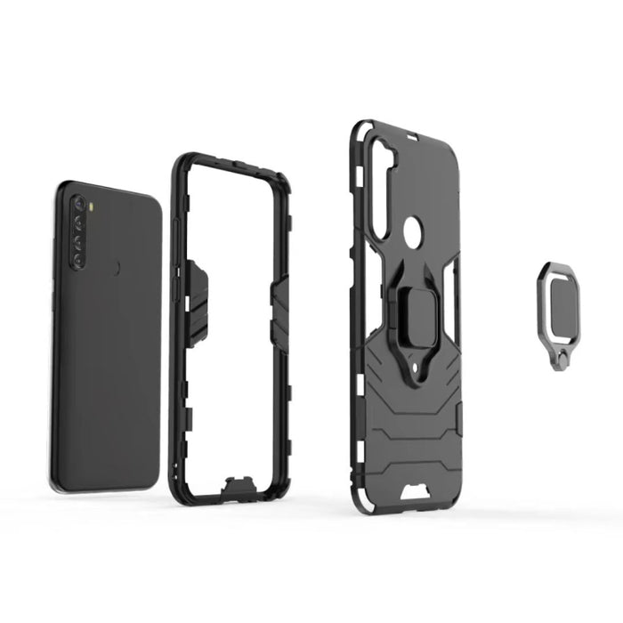 Para Xiaomi Note 8T PC + TPU Estuche protector a prueba de golpes con soporte de anillo magnético, For Xiaomi Redmi Note 8T