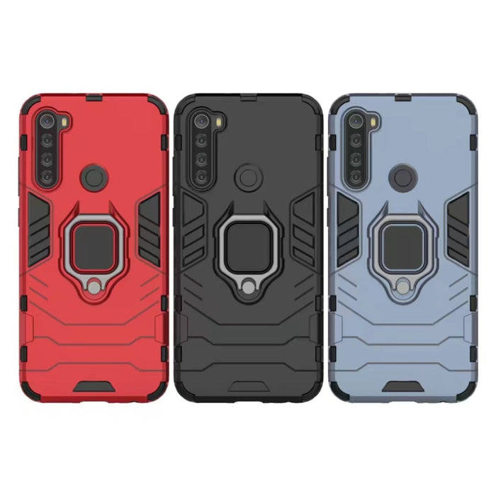 Para Xiaomi Note 8T PC + TPU Estuche protector a prueba de golpes con soporte de anillo magnético, For Xiaomi Redmi Note 8T