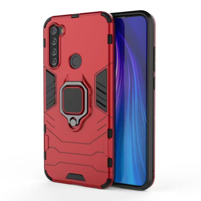 Para Xiaomi Note 8T PC + TPU Estuche protector a prueba de golpes con soporte de anillo magnético, For Xiaomi Redmi Note 8T