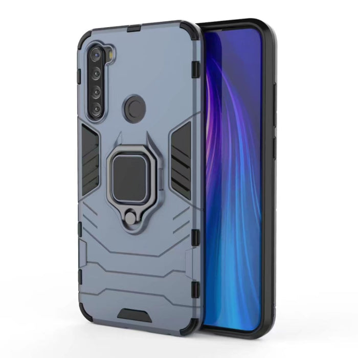 Para Xiaomi Note 8T PC + TPU Estuche protector a prueba de golpes con soporte de anillo magnético, For Xiaomi Redmi Note 8T