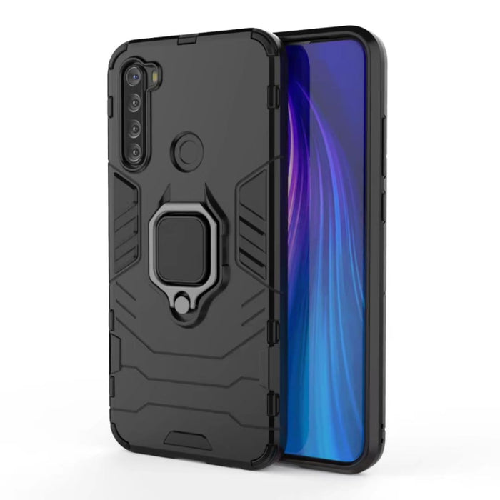Para Xiaomi Note 8T PC + TPU Estuche protector a prueba de golpes con soporte de anillo magnético, For Xiaomi Redmi Note 8T