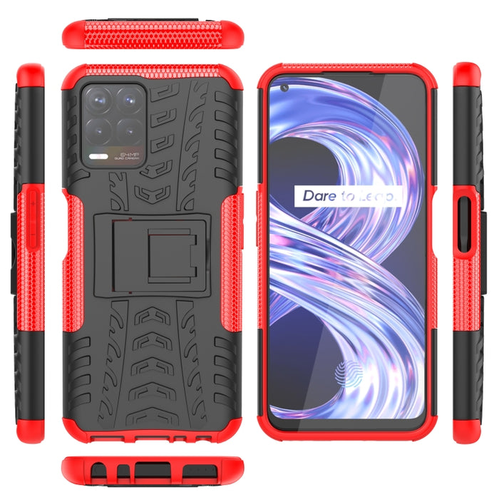 Funda para teléfono con textura de neumático TPU + PC con soporte, For OPPO Realme 8i, For Xiaomi Redmi Note 11 Pro (China), For Motorola Moto E40, For Samsung Galaxy A03 Global, For Samsung Galaxy A53 5G