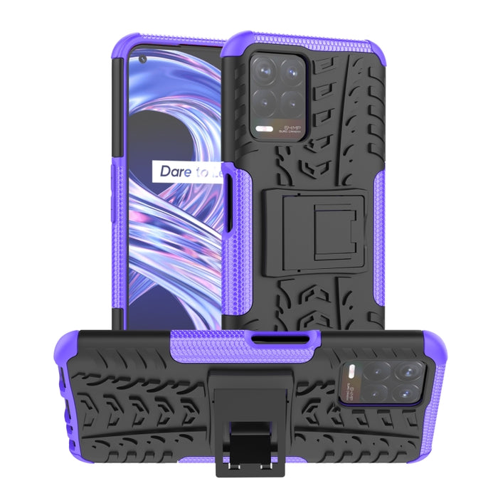 Funda para teléfono con textura de neumático TPU + PC con soporte, For OPPO Realme 8i, For Xiaomi Redmi Note 11 Pro (China), For Motorola Moto E40, For Samsung Galaxy A03 Global, For Samsung Galaxy A53 5G
