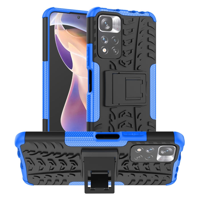 Funda para teléfono con textura de neumático TPU + PC con soporte, For OPPO Realme 8i, For Xiaomi Redmi Note 11 Pro (China), For Motorola Moto E40, For Samsung Galaxy A03 Global, For Samsung Galaxy A53 5G