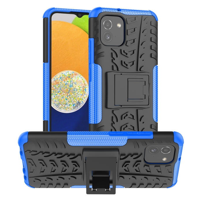 Funda para teléfono con textura de neumático TPU + PC con soporte, For OPPO Realme 8i, For Xiaomi Redmi Note 11 Pro (China), For Motorola Moto E40, For Samsung Galaxy A03 Global, For Samsung Galaxy A53 5G