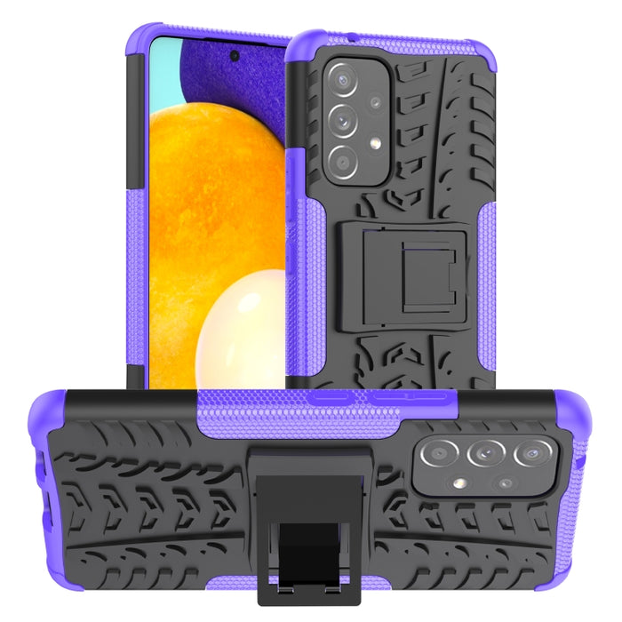 Funda para teléfono con textura de neumático TPU + PC con soporte, For OPPO Realme 8i, For Xiaomi Redmi Note 11 Pro (China), For Motorola Moto E40, For Samsung Galaxy A03 Global, For Samsung Galaxy A53 5G