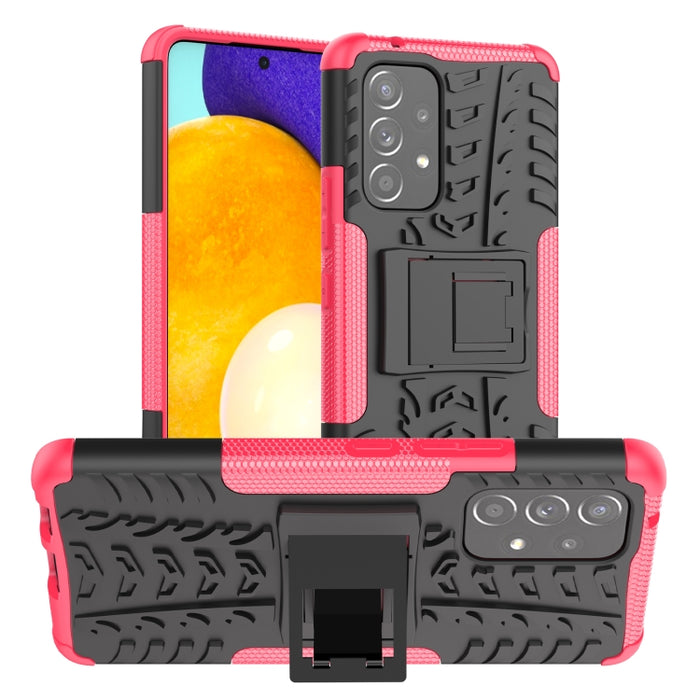 Funda para teléfono con textura de neumático TPU + PC con soporte, For OPPO Realme 8i, For Xiaomi Redmi Note 11 Pro (China), For Motorola Moto E40, For Samsung Galaxy A03 Global, For Samsung Galaxy A53 5G