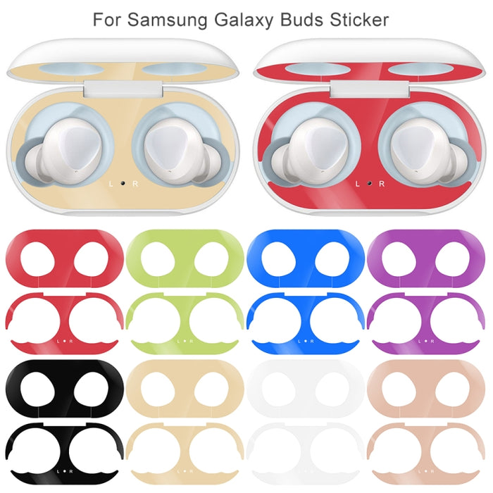 Para Galaxy Buds Auriculares Bluetooth inalámbricos Etiqueta protectora de metal