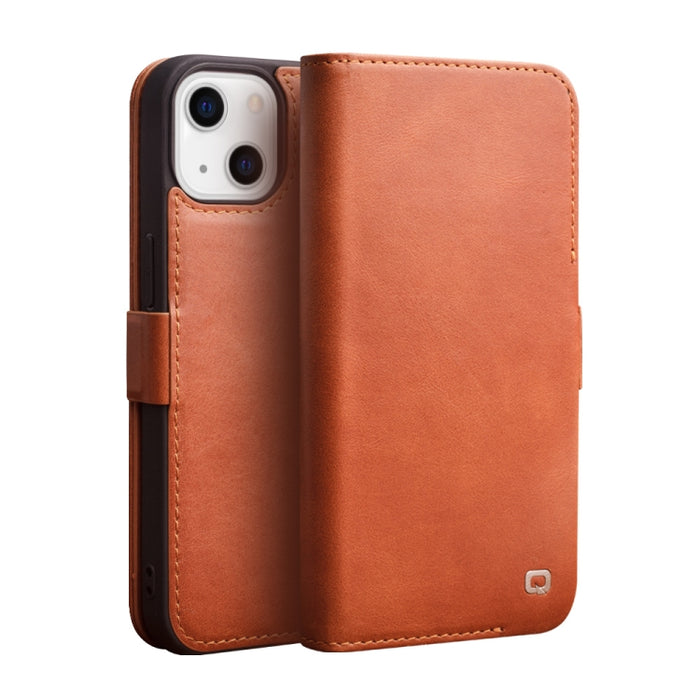 Estuche de cuero para teléfono con hebilla magnética QIALINO