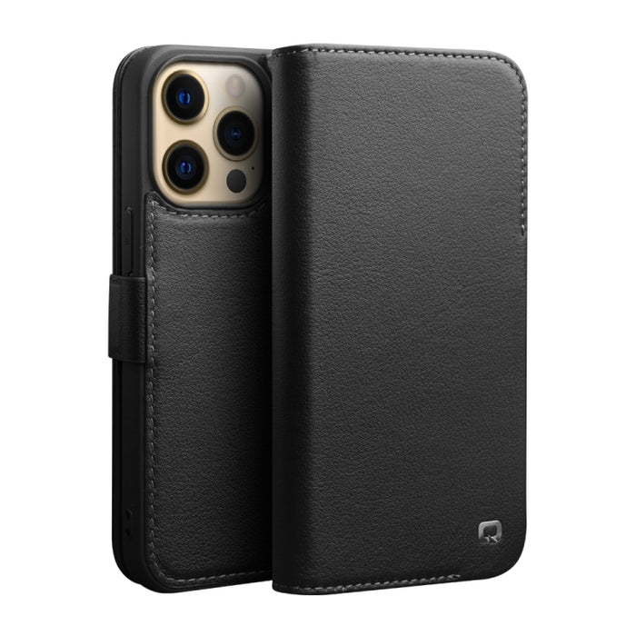 Estuche de cuero para teléfono con hebilla magnética QIALINO