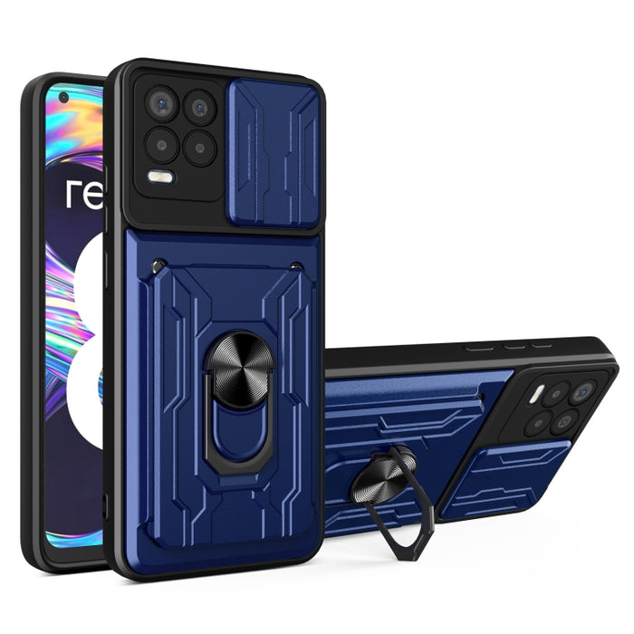 Estuche deslizante para teléfono con tarjeta Camshield, For Xiaomi Redmi K40/Poco F3/Mi 11i, For Xiaomi Mi 11 Lite, For OPPO Realme C20 / C21, For OPPO Realme C25 / C15, For OPPO Realme 8 / 8 Pro