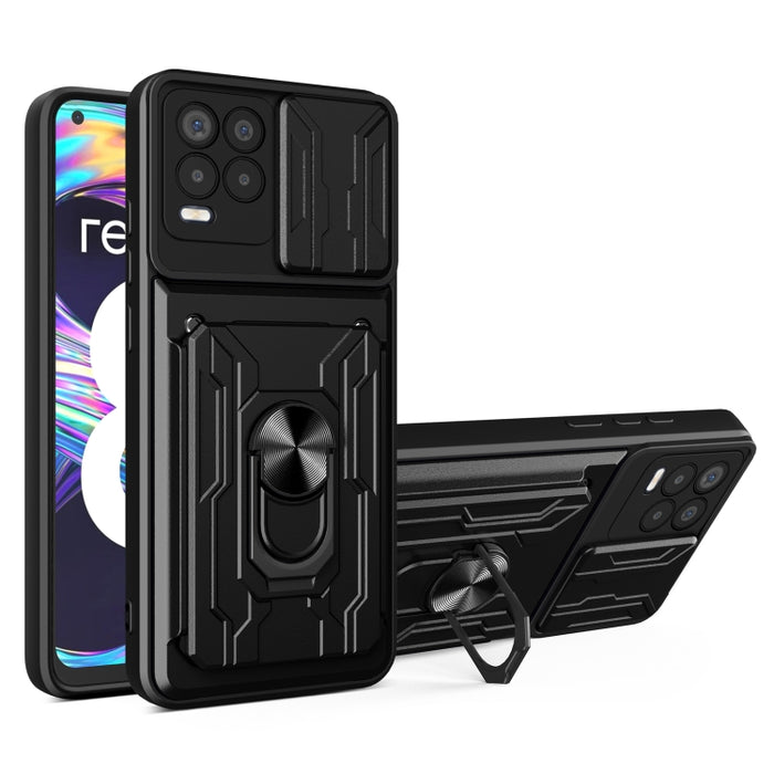 Estuche deslizante para teléfono con tarjeta Camshield, For Xiaomi Redmi K40/Poco F3/Mi 11i, For Xiaomi Mi 11 Lite, For OPPO Realme C20 / C21, For OPPO Realme C25 / C15, For OPPO Realme 8 / 8 Pro