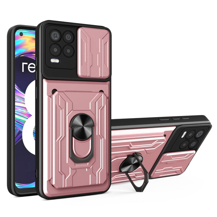 Estuche deslizante para teléfono con tarjeta Camshield, For Xiaomi Redmi K40/Poco F3/Mi 11i, For Xiaomi Mi 11 Lite, For OPPO Realme C20 / C21, For OPPO Realme C25 / C15, For OPPO Realme 8 / 8 Pro