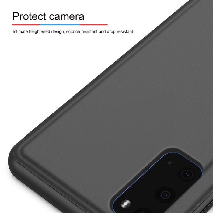 Estuche de cuero con tapa horizontal de espejo plateado con soporte, For OPPO Reno2 Z / Reno2 F, For Galaxy S20+, For Galaxy S20 Ultra, For Galaxy S20, For Xiaomi Mi Note10 / Note 10 Pro, For OPPO Reno2 Z/ Reno2 F
