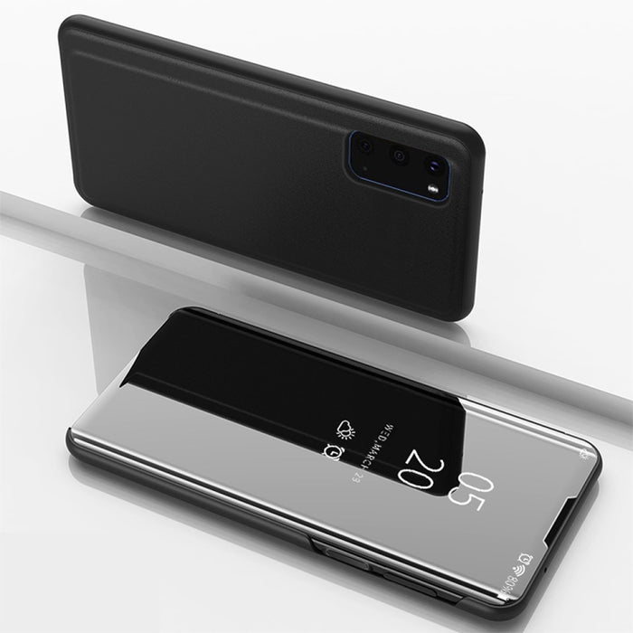 Estuche de cuero con tapa horizontal de espejo plateado con soporte, For OPPO Reno2 Z / Reno2 F, For Galaxy S20+, For Galaxy S20 Ultra, For Galaxy S20, For Xiaomi Mi Note10 / Note 10 Pro, For OPPO Reno2 Z/ Reno2 F