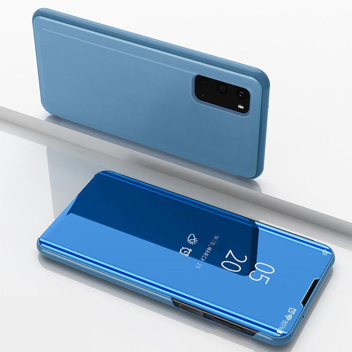 Estuche de cuero con tapa horizontal de espejo plateado con soporte, For OPPO Reno2 Z / Reno2 F, For Galaxy S20+, For Galaxy S20 Ultra, For Galaxy S20, For Xiaomi Mi Note10 / Note 10 Pro, For OPPO Reno2 Z/ Reno2 F