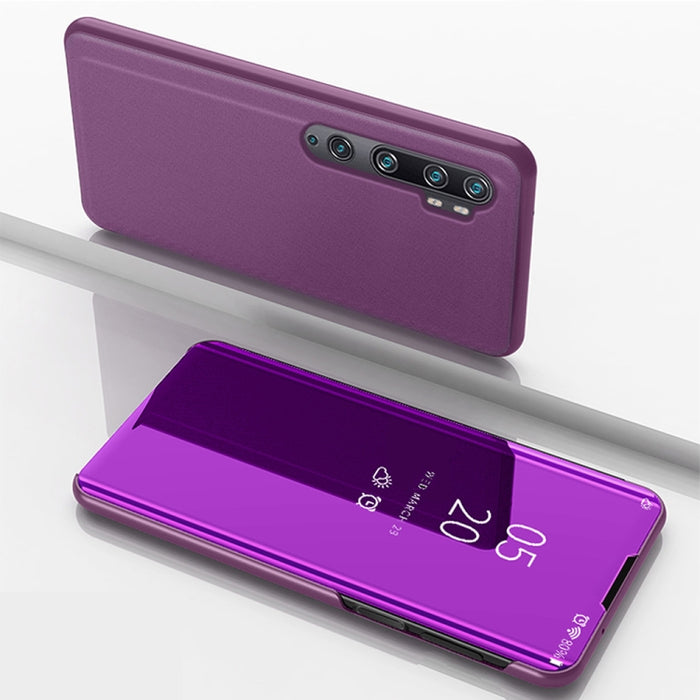 Estuche de cuero con tapa horizontal de espejo plateado con soporte, For OPPO Reno2 Z / Reno2 F, For Galaxy S20+, For Galaxy S20 Ultra, For Galaxy S20, For Xiaomi Mi Note10 / Note 10 Pro, For OPPO Reno2 Z/ Reno2 F