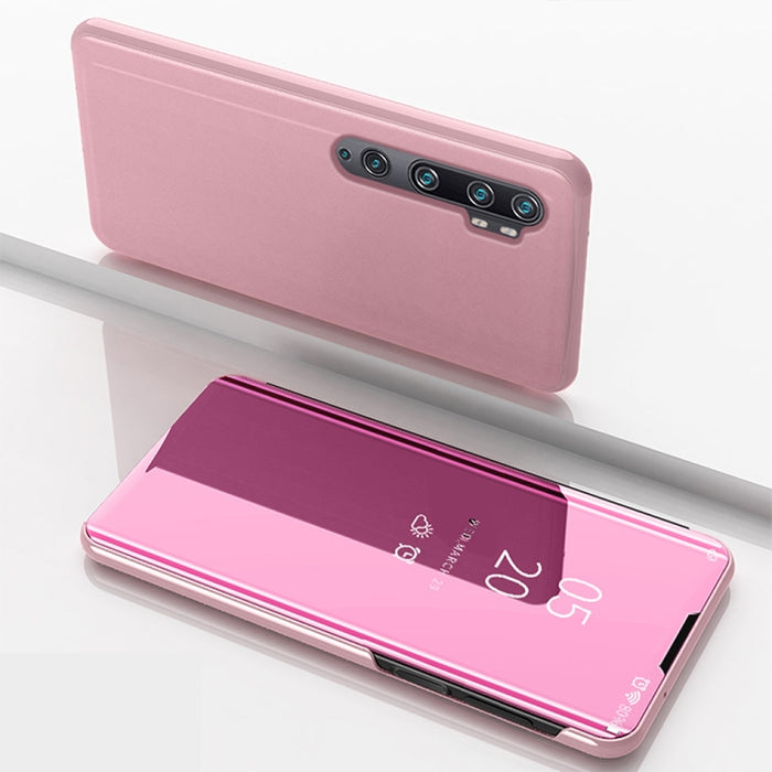 Estuche de cuero con tapa horizontal de espejo plateado con soporte, For OPPO Reno2 Z / Reno2 F, For Galaxy S20+, For Galaxy S20 Ultra, For Galaxy S20, For Xiaomi Mi Note10 / Note 10 Pro, For OPPO Reno2 Z/ Reno2 F