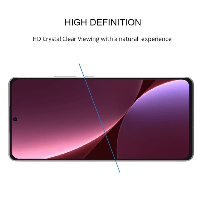 Pegamento completo 9H HD 3D Película de vidrio templado de borde curvo, For Xiaomi 12 Pro (1 PC)