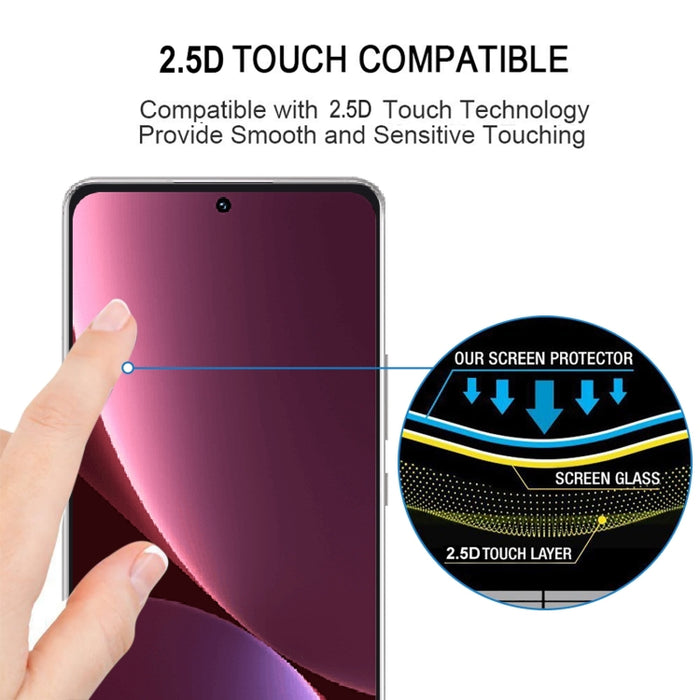 Edge Glue 9H HD 3D Película de vidrio templado de borde curvo, For Xiaomi 12 Pro (1 PC)