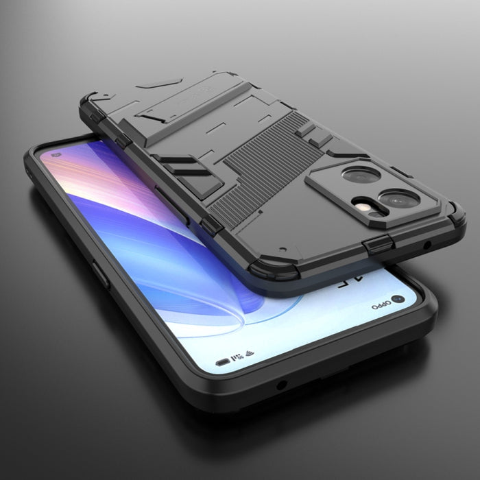 Punk Armor 2 en 1 PC + TPU Estuche para teléfono a prueba de golpes con soporte invisible, For OPPO Reno7 SE 5G, For Xiaomi Mi 12