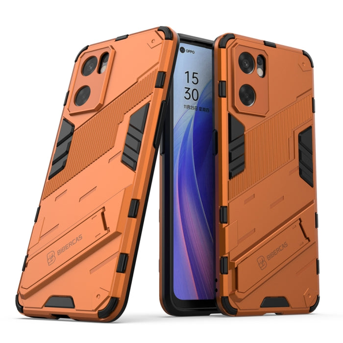 Punk Armor 2 en 1 PC + TPU Estuche para teléfono a prueba de golpes con soporte invisible, For OPPO Reno7 SE 5G, For Xiaomi Mi 12