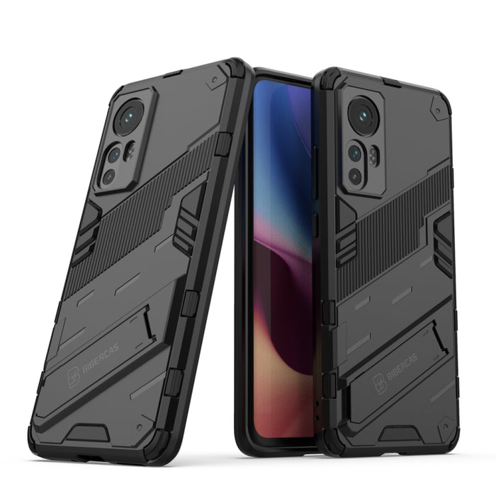 Punk Armor 2 en 1 PC + TPU Estuche para teléfono a prueba de golpes con soporte invisible, For OPPO Reno7 SE 5G, For Xiaomi Mi 12