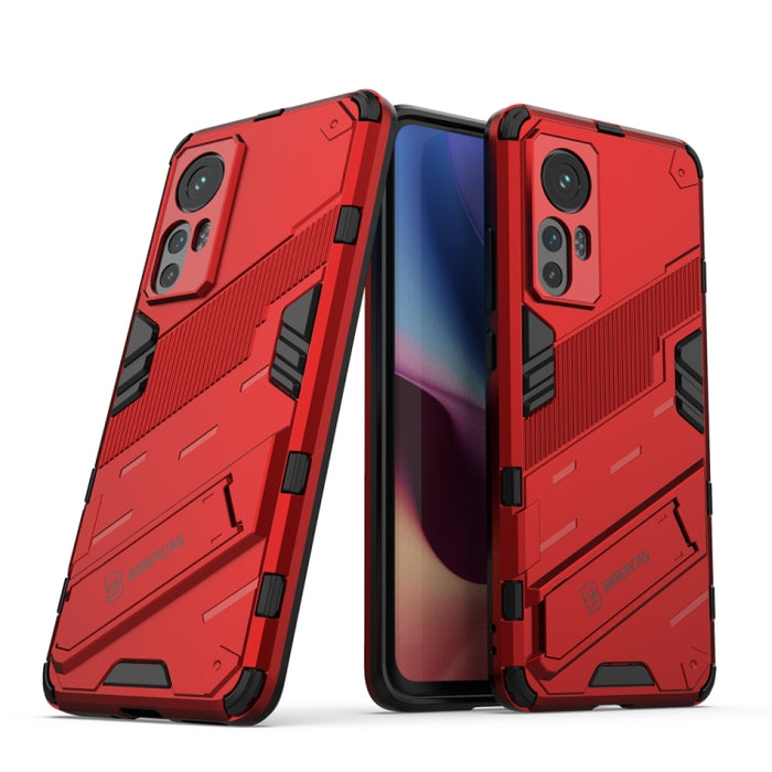 Punk Armor 2 en 1 PC + TPU Estuche para teléfono a prueba de golpes con soporte invisible, For OPPO Reno7 SE 5G, For Xiaomi Mi 12