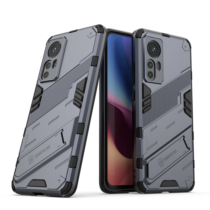 Punk Armor 2 en 1 PC + TPU Estuche para teléfono a prueba de golpes con soporte invisible, For OPPO Reno7 SE 5G, For Xiaomi Mi 12