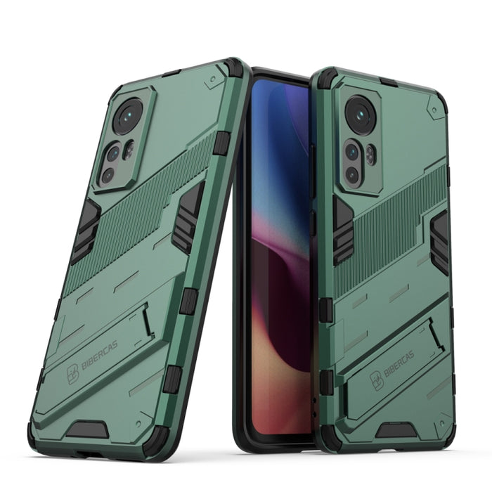 Punk Armor 2 en 1 PC + TPU Estuche para teléfono a prueba de golpes con soporte invisible, For OPPO Reno7 SE 5G, For Xiaomi Mi 12