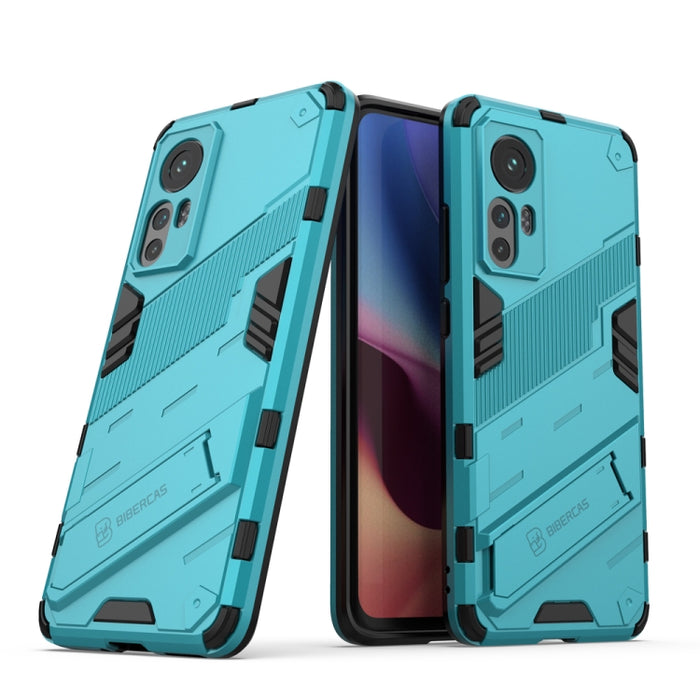 Punk Armor 2 en 1 PC + TPU Estuche para teléfono a prueba de golpes con soporte invisible, For OPPO Reno7 SE 5G, For Xiaomi Mi 12