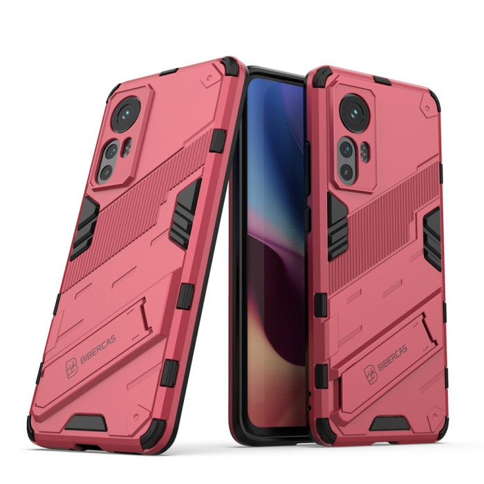 Punk Armor 2 en 1 PC + TPU Estuche para teléfono a prueba de golpes con soporte invisible, For OPPO Reno7 SE 5G, For Xiaomi Mi 12
