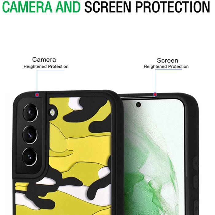 Camuflaje Nubes Relieve Piel Sensación Silicona Funda para teléfono a prueba de golpes, For Samsung Galaxy S22 5G, For Samsung Galaxy S22+ 5G, For Samsung Galaxy S22 Ultra 5G, For Xiaomi Redmi Note 10 Pro China / Poco X3 GT                             ...