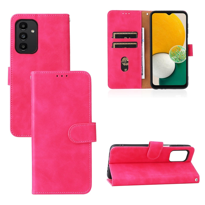 Caja del teléfono de la PU de la textura del becerro de la hebilla magnética de la sensación de la piel, For Samsung Galaxy A13 4G, For Sharp Aquos Wish SHG06, For Xiaomi 12 5G, For OnePlus 10 Pro 5G