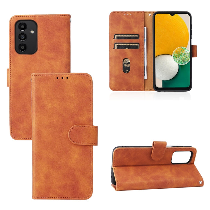 Caja del teléfono de la PU de la textura del becerro de la hebilla magnética de la sensación de la piel, For Samsung Galaxy A13 4G, For Sharp Aquos Wish SHG06, For Xiaomi 12 5G, For OnePlus 10 Pro 5G