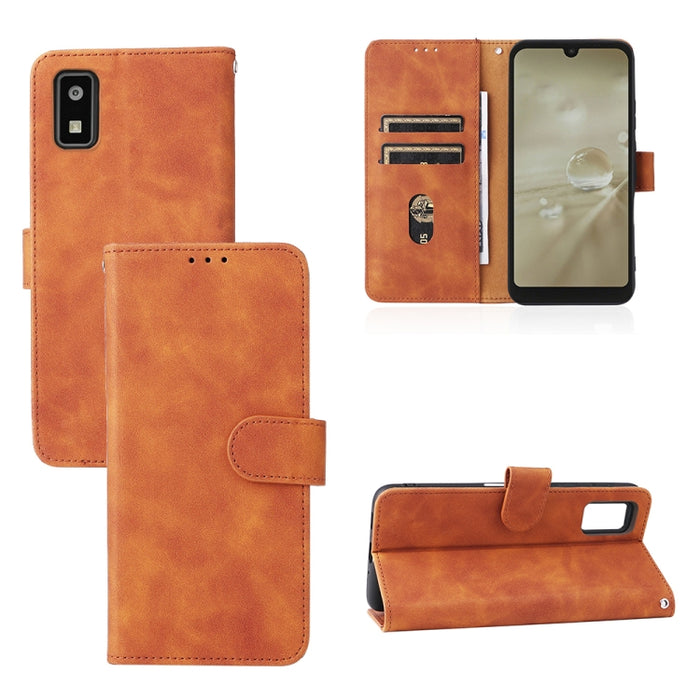 Caja del teléfono de la PU de la textura del becerro de la hebilla magnética de la sensación de la piel, For Samsung Galaxy A13 4G, For Sharp Aquos Wish SHG06, For Xiaomi 12 5G, For OnePlus 10 Pro 5G