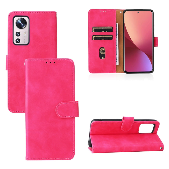 Caja del teléfono de la PU de la textura del becerro de la hebilla magnética de la sensación de la piel, For Samsung Galaxy A13 4G, For Sharp Aquos Wish SHG06, For Xiaomi 12 5G, For OnePlus 10 Pro 5G