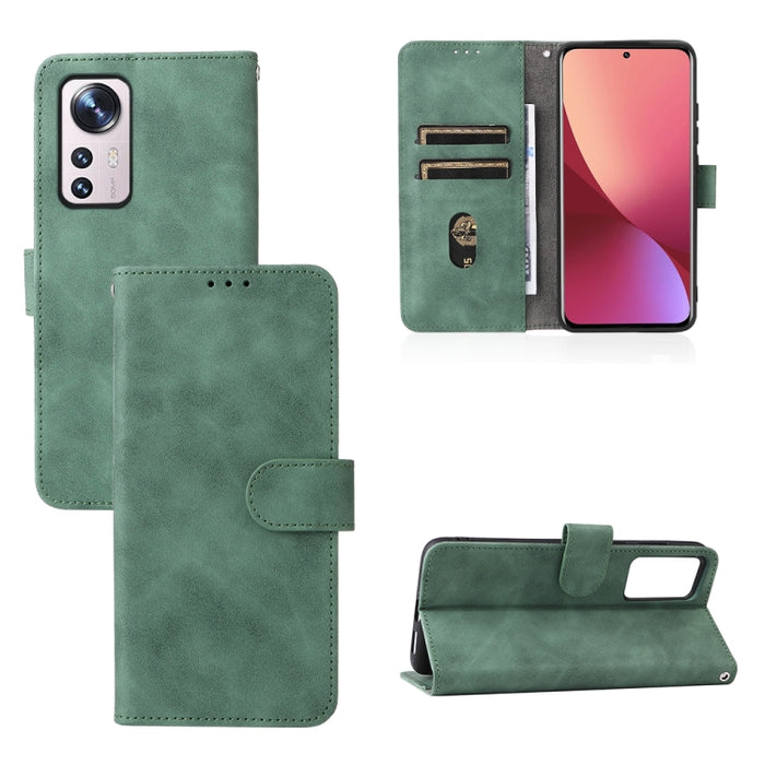 Caja del teléfono de la PU de la textura del becerro de la hebilla magnética de la sensación de la piel, For Samsung Galaxy A13 4G, For Sharp Aquos Wish SHG06, For Xiaomi 12 5G, For OnePlus 10 Pro 5G