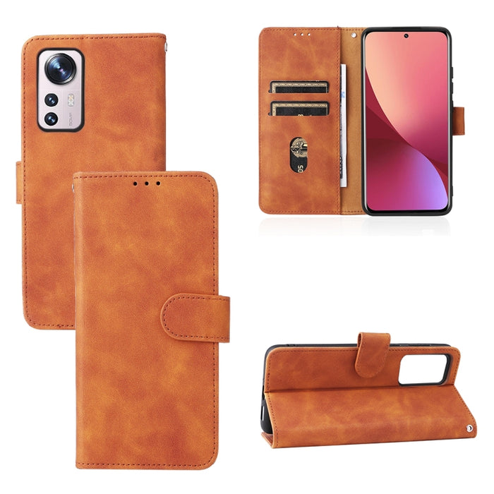 Caja del teléfono de la PU de la textura del becerro de la hebilla magnética de la sensación de la piel, For Samsung Galaxy A13 4G, For Sharp Aquos Wish SHG06, For Xiaomi 12 5G, For OnePlus 10 Pro 5G