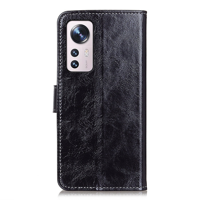 Estuche para teléfono de cuero con textura retro Crazy Horse, For Xiaomi 12 Pro, For Xiaomi 12 / 12X